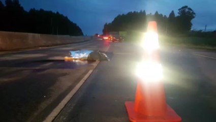 Homem morre atingido por carreta na BR-163, em Santa Maria