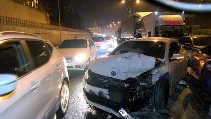 Şile otoyolu'nda zincirleme kaza: 2 yaralı