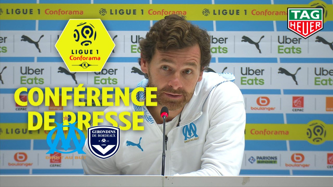 Conférence de presse Olympique de Marseille - Girondins de Bordeaux (3-1) : André VILLAS BOAS (OM) - Paulo SOUSA (GdB) / 2019-20