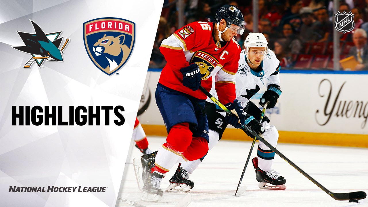 NHL Highlights | Sharks @ Panthers 12/08/19