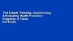 Full E-book  Planning, Implementing, & Evaluating Health Promotion Programs: A Primer  For Kindle
