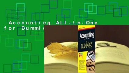 Accounting All-In-One for Dummies Complete
