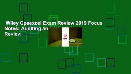 Wiley Cpaexcel Exam Review 2019 Focus Notes: Auditing and Attestation  Review
