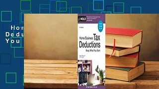 Home Business Tax Deductions: Keep What You Earn Complete