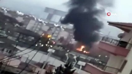 Şehir magandaları çocuk parkını yaktı