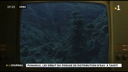 Punaruu, les débuts de forage de distribution d'eau à Tahiti