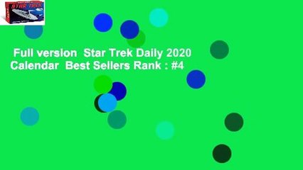 Full version  Star Trek Daily 2020 Calendar  Best Sellers Rank : #4