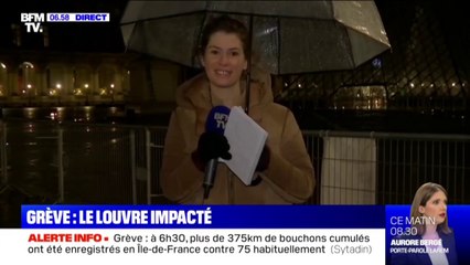 Le Louvre est aussi impacté par les grèves à Paris ce lundi