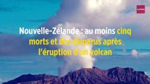 Nouvelle-Zélande : au moins cinq morts et des disparus après l'éruption d'un volcan