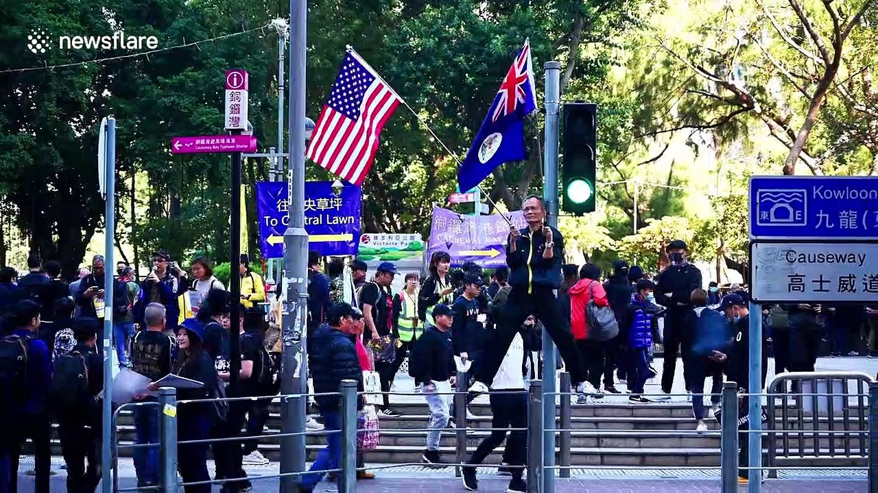 Hundreds of thousands return to streets of Hong Kong to mark 6 months of protests