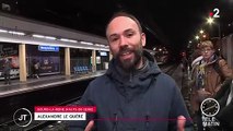 Grève contre la réforme des retraites : sur le quai du RER B dans les Hauts-de-Seine