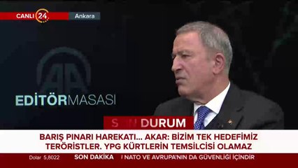 Bakan Akar'dan önemli açıklamalar