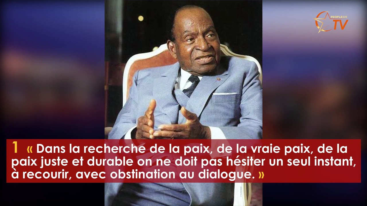 10 citations marquantes de Félix Houphouët Boigny