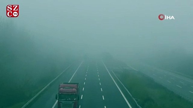 Düzce’de sis etkili oldu