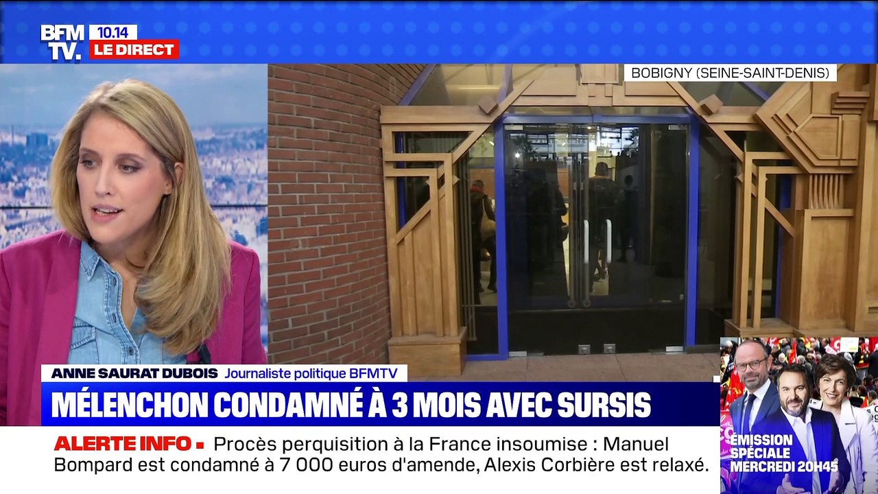 Jean-Luc Mélenchon condamné à trois mois de prison avec sursis - 09/12