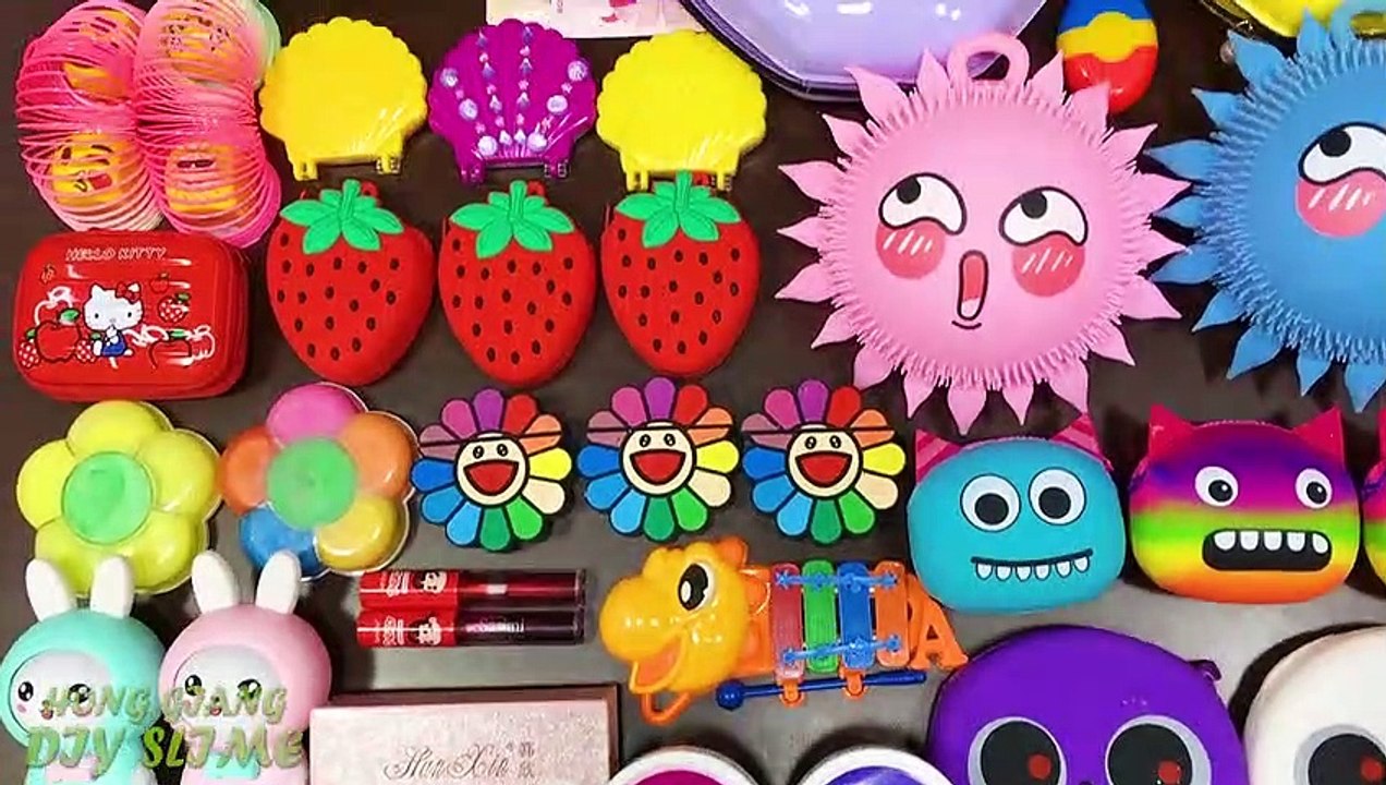 Mixing Random Things into GLOSSY Slime  Slime Smoothie | Satisfying Slime s #661