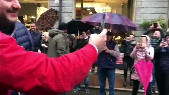 Salvini per le dtrade di Pavullo nel Frignano (Modena) (09.12.19)