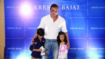 Actor Salman Khan arrives at the first year anniversary celebration of fashion designer Kresha Bajaj's store in Mumbai
