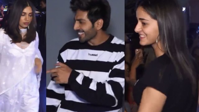 Kartik Aaryan & Ananya Panday visit gaiety galaxy for fans reaction on Pati Patni Aur Woh
