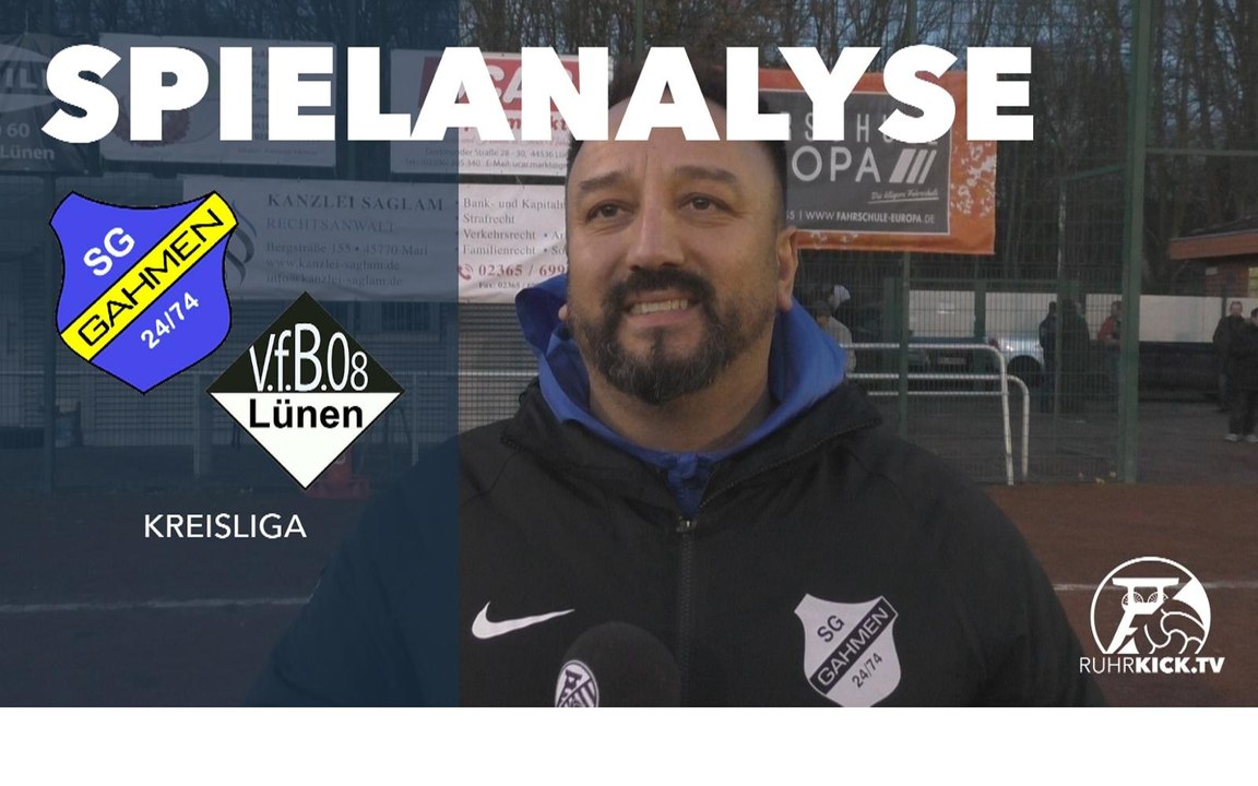 Spielanalyse | SG Gahmen 24/74 - VfB Lünen (17. Spieltag, Kreisliga A2 Dortmund)
