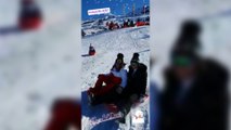 Paula Echevarria disfruta de la nieve junto con su hija y su pareja