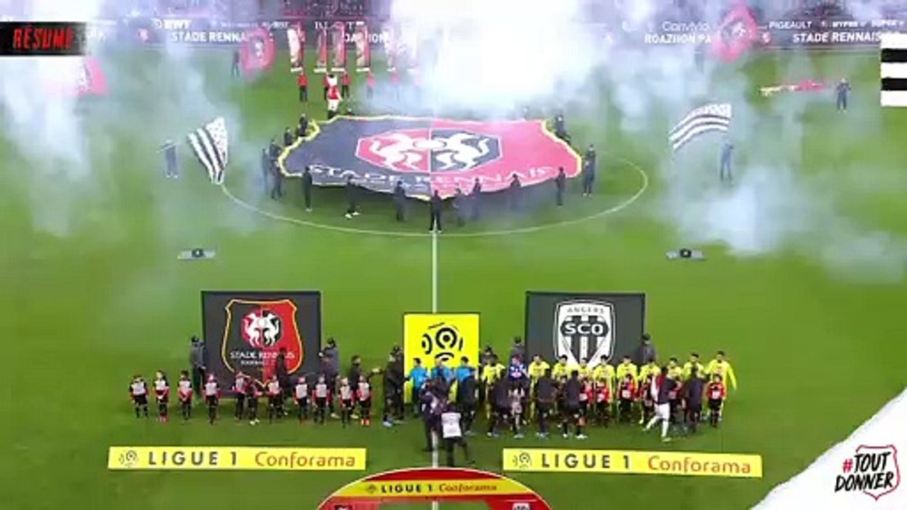J17. Résumé de Stade Rennais F.C. / Angers SCO (2-1)