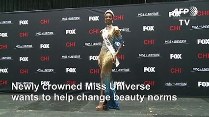 Newly crowned Miss Universe talks about female empowerment