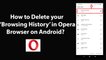 How to Delete your Browsing History in Opera Browser on Android?