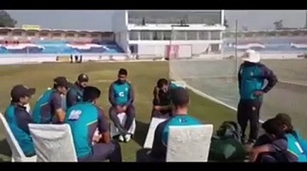 Pakistan cricket team practice at Rawalpindi Stadium test series against Srilanka