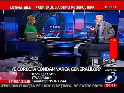 Sergiu Nicolaescu - Dezvaluiri la Antena 3 TV