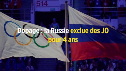 Dopage : la Russie exclue des JO pour 4 ans