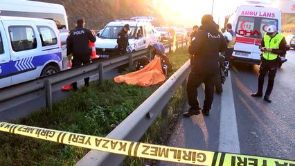 Maltepe d-100'deki motosiklet kazası kamerada