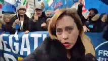 Giorgia Meloni: Fratelli d'Italia a Bruxelles, davanti al Consiglio europeo, per dire NO alla trappola del Mes!