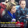 Doğa koleji eylemi: Veliler isyan etti