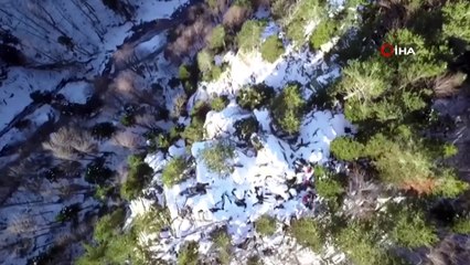 Uludağ'da kaybolan dağcılar için drone ile arama yapıldı