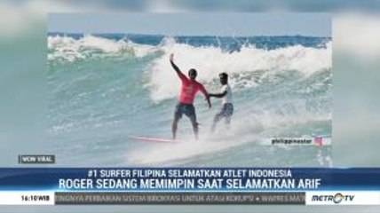 Peselancar Filipina Selamatkan Peselancar Indonesia yang Hampir Tenggelam