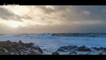 Large waves seen off coast of Tory Island as storm Atiyah hits Ireland