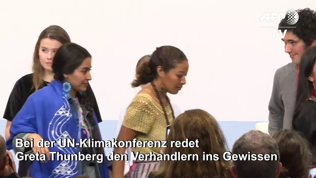 Greta Thunberg redet UN-Klimakonferenz ins Gewissen