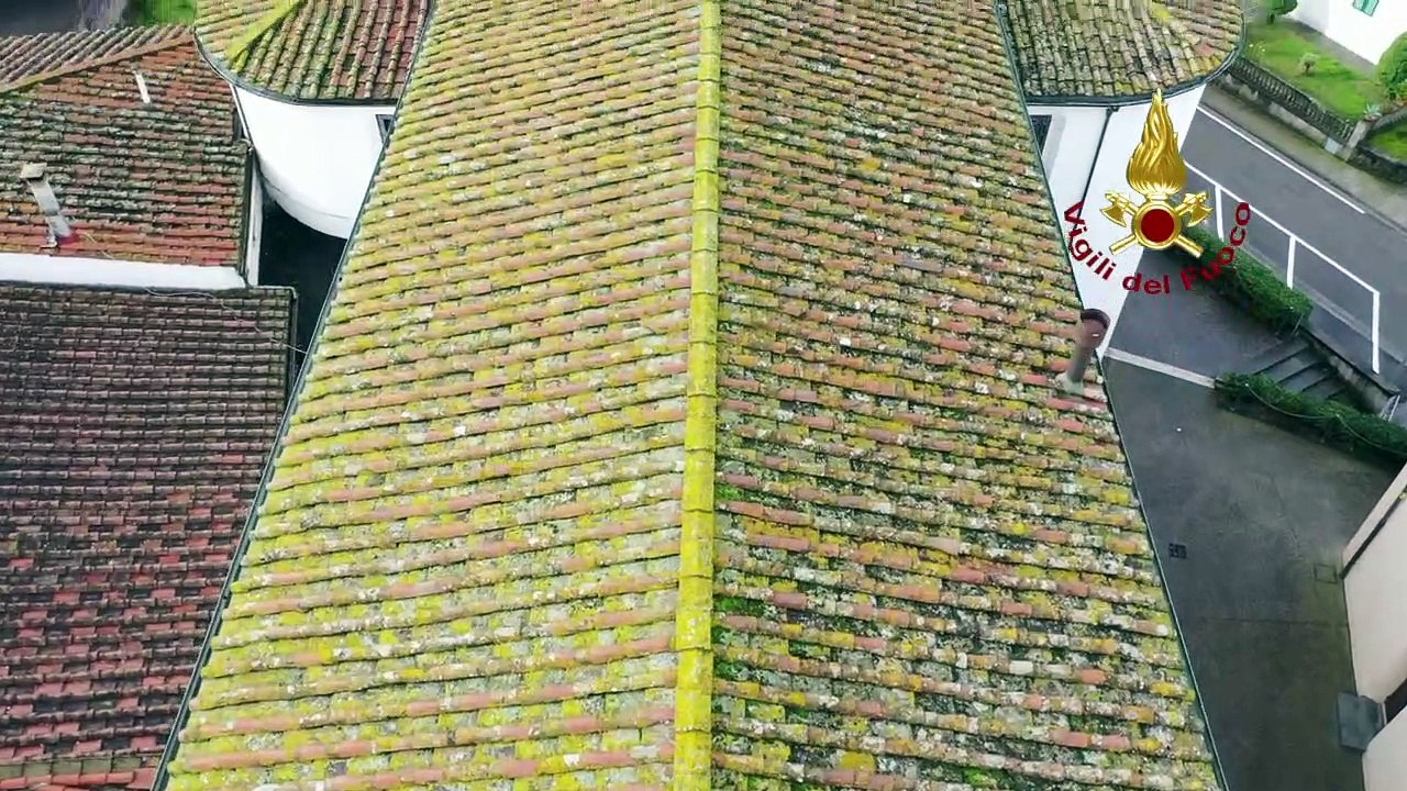 Terremoto Mugello - Sopralluogo con drone alla chiesa S. Silvestro Barberino del Mugello (09.12.19)