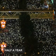 Hong Kongers mark half a year of protest with mammoth rally