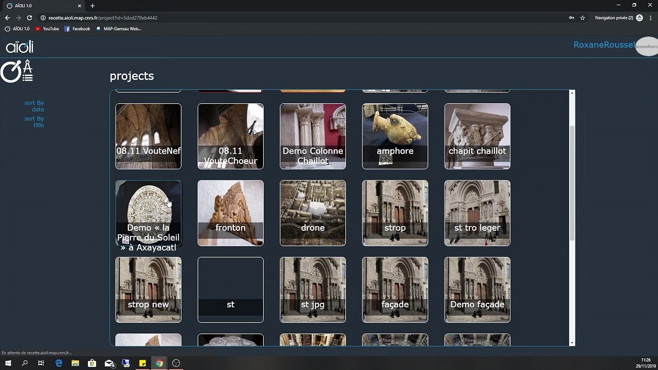 Démonstration de la plateforme Aïoli - projets divers