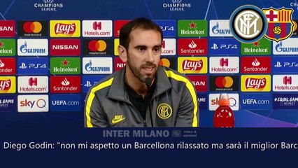 DIEGO GODIN: " NON MI ASPETTO UN BARCELLONA RILASSATO. LORO SONO 22 TITOLARI.