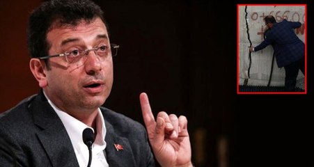 Ekrem İmamoğlu, İBB Meclisi'nden Melen Barajı'ndaki çatlakları gösterdi