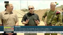 Netanyahu sugiere elecciones directas pero Benny Ganz lo desestima