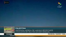 Palestina: defensa antiaérea Hamas derriba misiles israelíes