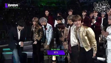 191204 MAMA BTS Best Male Group ENG SUB