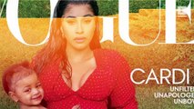 Cardi B and Daughter Kulture Grace Cover of 'Vogue'