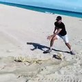 Tennis - Dominic Thiem training on the beach