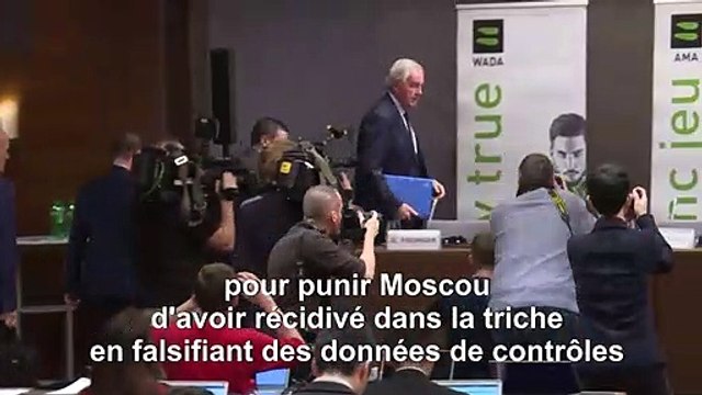 Dopage: l'AMA exclut la Russie des Jeux olympiques pendant quatre ans