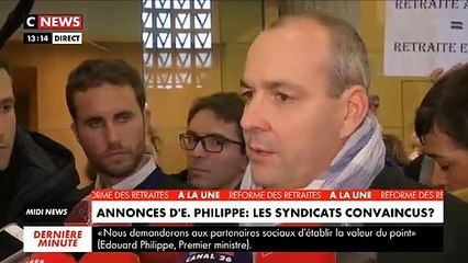 Retraites : Pour Laurent Berger, le secrétaire général de la CFDT, "la ligne rouge est franchie" - VIDEO
